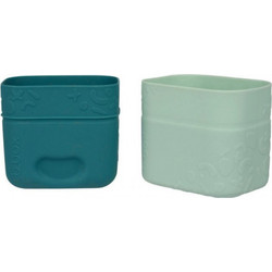 BBOX BB401033 OCEAN SILICONE SNACK CUPS ΦΑΓΗΤΟΔΟΧΕΙΟ ΜΠΛΕ