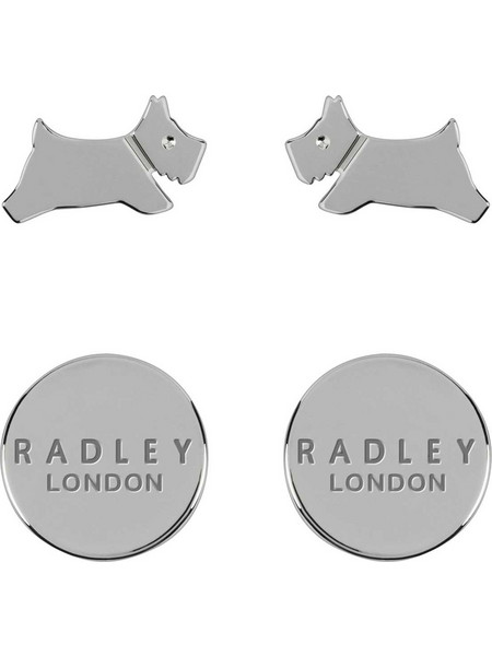 Radley London Σετ Γυναικεία Σκουλαρίκια Καρφωτά από Ατσάλι Ασημί RYJ1209S 4τμχ