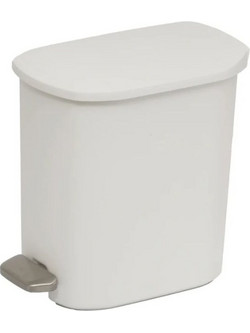 Κάδος πεντάλ μπάνιου 6 lt - Soft Close - Rainbow 05322.004 - Πλαστικός, Λευκός