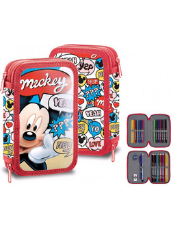 Kids Licensing Disney Mickey Κασετίνα Κόκκινη 10172