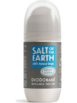 Salt of the Earth Vetiver & Citrus Refillable Φυσικό Αποσμητικό Roll On Χωρίς Αλουμίνιο 75ml