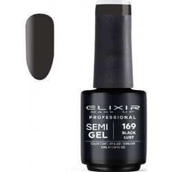 Elixir Semigel 169 Black Lust Ημιμόνιμο Βερνίκι Νυχιών 15ml