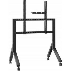 ONKRON TS2081-B Βάση Τηλεόρασης Δαπέδου Περιστρεφόμενη Τροχήλατη με Βραχίονα 70"-100" έως 150kg