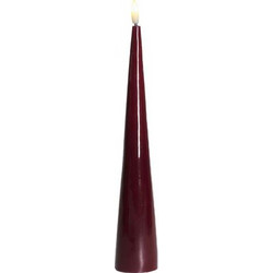 Κερί Μπαταρίας Sille Lacquer Μπορντό Cone Sirius (4.8x26 cm)