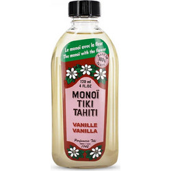 Monoi Tiki Tahiti Vanilla Natural Έλαιο Monoi για Πρόσωπο Σώμα & Μαλλιά 120ml