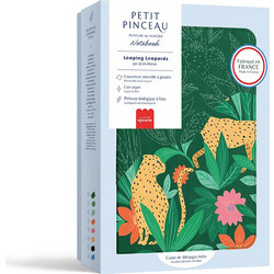 Σημειωματάριο Α5 200Φ Paint by Numbers - Leaping Leopards 350901 Petit Pinceau La Petite Epicerie