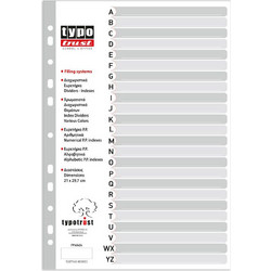 Typotrust Διαχωριστικά A4 Αλφαβητικά (Α-Ζ) (FP40424) (TYPFP40424)