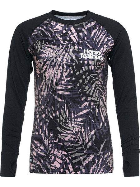 HORSEFEATHERS MIRRA W THERMAL TOP BLACK LEAVES