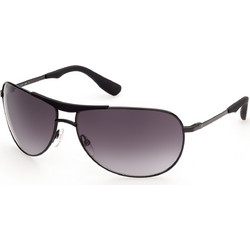 Web WE0296 01B Ανδρικά Γυαλιά Ηλίου Aviator Κοκάλινα Μεταλλικά Μαύρα με Μαύρο Polarized Φακό