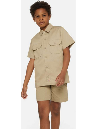 Dickies Work Κοντομάνικο Πουκάμισο Παιδικό (6-14 Ετών) - Desert Sand (DK0QS201DSR)
