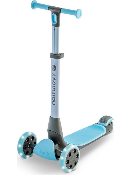 YVolution Yglider Nua Αναδιπλούμενο Παιδικό Πατίνι Τρίτροχο με Φωτάκια Μπλε