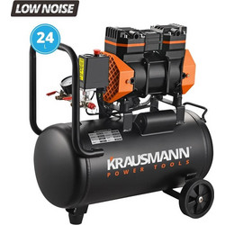 KRAUSMANN ΑΕΡΟΣΥΜΠΙΕΣΤΕΣ ΜΟΝΟΜΠΛΟΚ ΧΩΡΙΣ ΛΑΔΙ LOW NOISE 24lt 2.2Hp/8bar (6730)