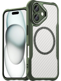 Leading Series MagSafe Silicone Case for iPhone 16 Plus - Green