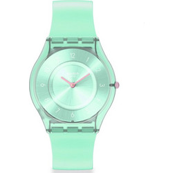 Swatch Γυναικείο Ρολόι με Λαχανί Καουτσούκ Λουράκι SS08L100