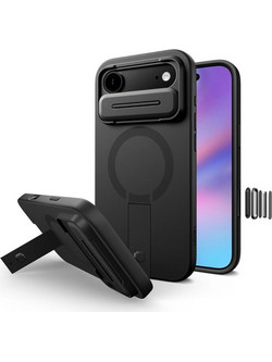TECH-PROTECT KEVLAR AURA MAGSAFE CASE IPHONE 17 AIR black backcover