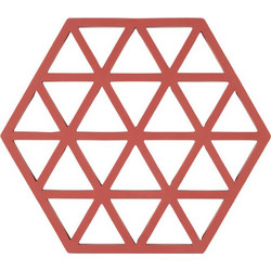 Σουπλά Triangles 36557 Για Ζεστά Σκεύη 16x14cm Burned Red Zone Denmark Σιλικόνη