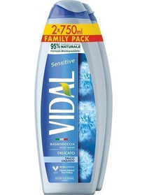 Vidal Talc Αφρόλουτρο Gel 2x750ml