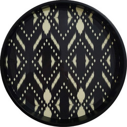 Δίσκος από MDF με Τζάμι Στρογγυλός Φ40x3.5cm TAY101 Espiel
