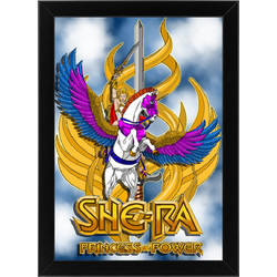 Ξύλινο κάδρο με θέμα την She-Ra