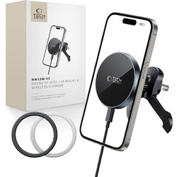 Tech-Protect mm15W-V5 Magnetic MagSafe Car Air Vent Mount - Black