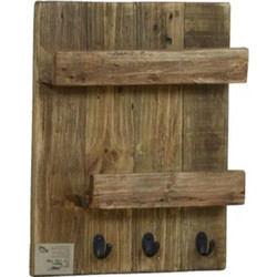 Κρεμάστρα τοίχου Nextdeco Tribeca ανακυκλωμένο ξύλο teak Υ40x7x30εκ
