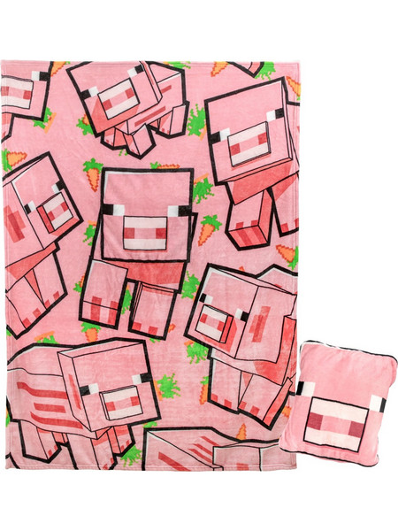 Paladone: Minecraft - Pig Cushion Blanket (PP13661MCF)