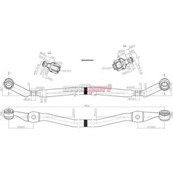 VECVC3625 ΜΠΑΡΑ ΚΕΝΤΡΙΚΗ TOYOTA YN85/90/KDN145/150 2Χ2 VECTOR