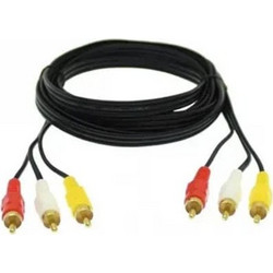 Καλώδιο Ήχου 3RCA-3RCA 1.5m