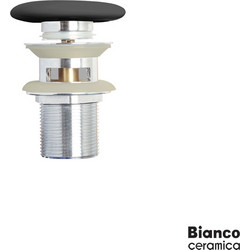 Βαλβίδα Νιπτήρα Clic-Clac Bianco Ceramica Anthracite Matt