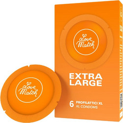 Love Match Extra Large Προφυλακτικά με Λιπαντικό 6τμχ