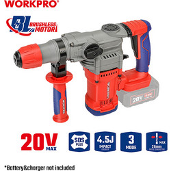WORKPRO WP390306 Περιστροφικό Σκαπτικό Πιστολέτο Μπαταρίας 20V Solo