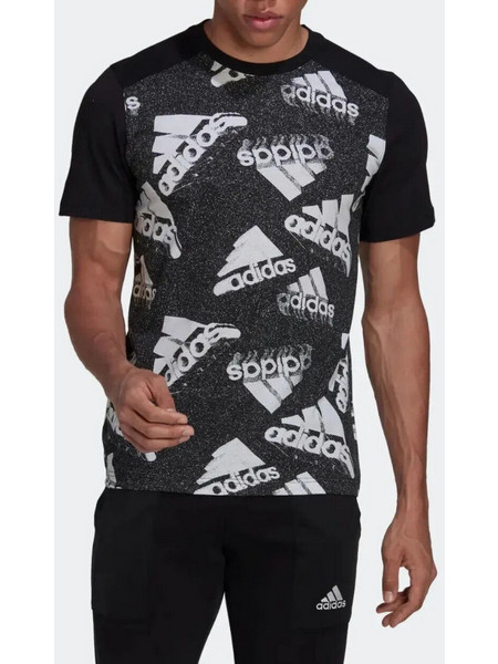 Ανδρική Μπλούζα Adidas Grafic Essentials Brandlove TAB058-Μαύρο