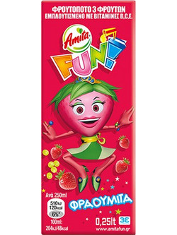 ΑΜΙΤΑ FUN KOKKINO 24X250ml