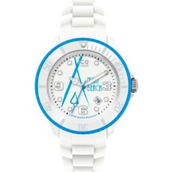 Ice Watch Ανδρικό Ρολόι με Λευκό Καουτσούκ Λουράκι SP.NB.WE.U.S.13