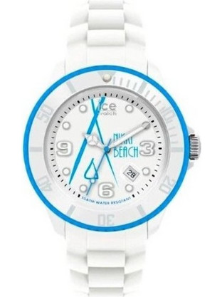 Ice Watch Ανδρικό Ρολόι με Λευκό Καουτσούκ Λουράκι SP.NB.WE.U.S.13