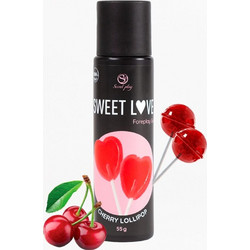 Secret Play Sweet Love Foreplay Cherry Lollipop Λιπαντικό Gel Νερού Κόλπου & Πρωκτού 60ml