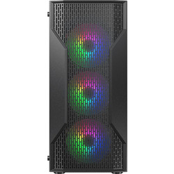 Cougar MX110 Black Gaming Midi Tower Κουτί Υπολογιστή RGB με Πλαϊνό Παράθυρο