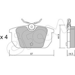 ΔΙΣΚΟΦΡΕΝΑ ΟΠΙΣΘ FIAT PUNTOGT/BO/MA/BARC HETTA/AR145/146 60765020 GNHSIA OE FIATG