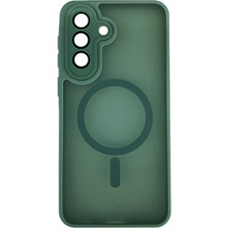 Back Cover Bumper Plexiglass με MagSafe και Προστασία Καμερών για Samsung A37 Πράσινο