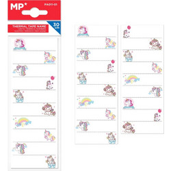 MP θερμοκολλητικές ετικέτες ρούχων unicorn PA011-01, 19τμχ