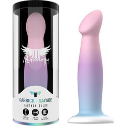 Mythology Garrick Nayade M Dildo με Βεντούζα 16.5cm Μωβ Ροζ