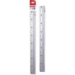 MP μεταλλικός χάρακας PA003A, 40cm, ασημί