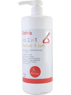 Dafnis Kids 2 In 1 & Bath Παιδικό Σαμπουάν & Αφρόλουτρο 1lt