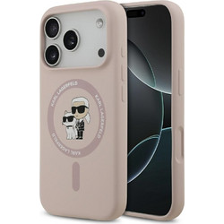 Karl Lagerfeld Rifign Signature Logo MagSafe Back Cover Pink (iPhone 18 Pro / 17 Pro)