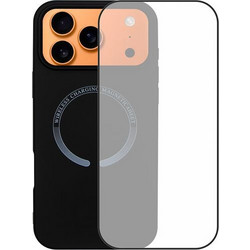 Redshield iPhone 17 Pro Max Magsafe Silicone Case & Full Face Glass Black Θήκη Κινητού & Προστατευτικό Οθόνης
