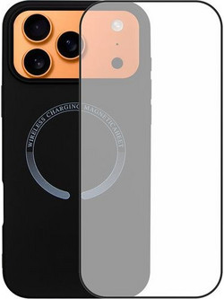 Redshield iPhone 17 Pro Max Magsafe Silicone Case & Full Face Glass Black Θήκη Κινητού & Προστατευτικό Οθόνης