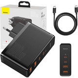Baseus CCGAN2P Φορτιστής Χωρίς Καλώδιο με 2 Θύρες USB-A & 2 Θύρες USB-C 100W Power Delivery & Quick Charge 4.0 Black
