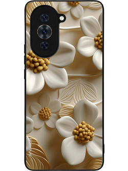 Sonique 3D Flower Series Back Cover White (Huawei Nova 10 Pro)