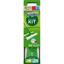 Σύστημα Καθαρισμού Swiffer Dry & Wet με 1 Λαβή + 8 Στεγνά & 3 Υγρά Ανταλλακτικά Πανάκια