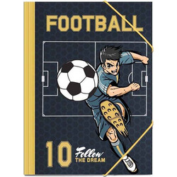 Φάκελος με Λάστιχο Football 25x35 εκ. A4 586622 Must